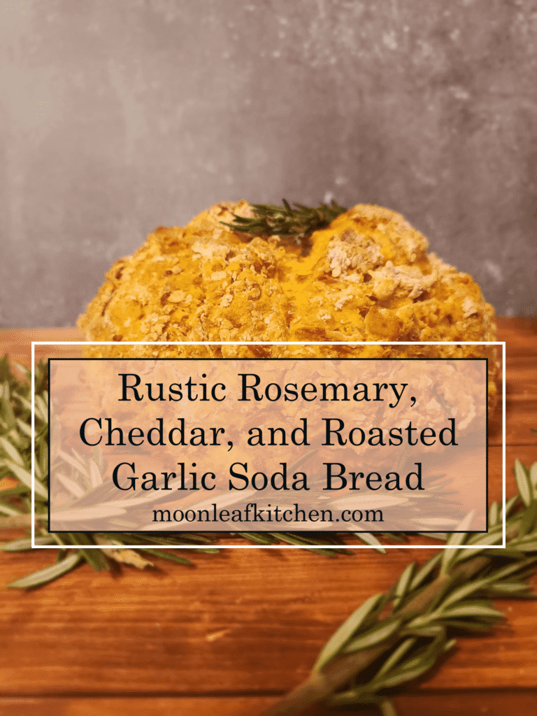 Cheddar Rosemary Soda Bread – Savory & Easy soda bread pin